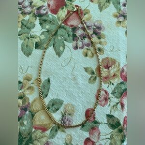 Gold plated chain necklace